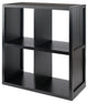 Timothy 2x2 Storage Cube Shelf, Black
