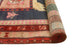 Fine Vintage Distressed Beheshta Navy/Burgundy Runner, 4'0x9'4