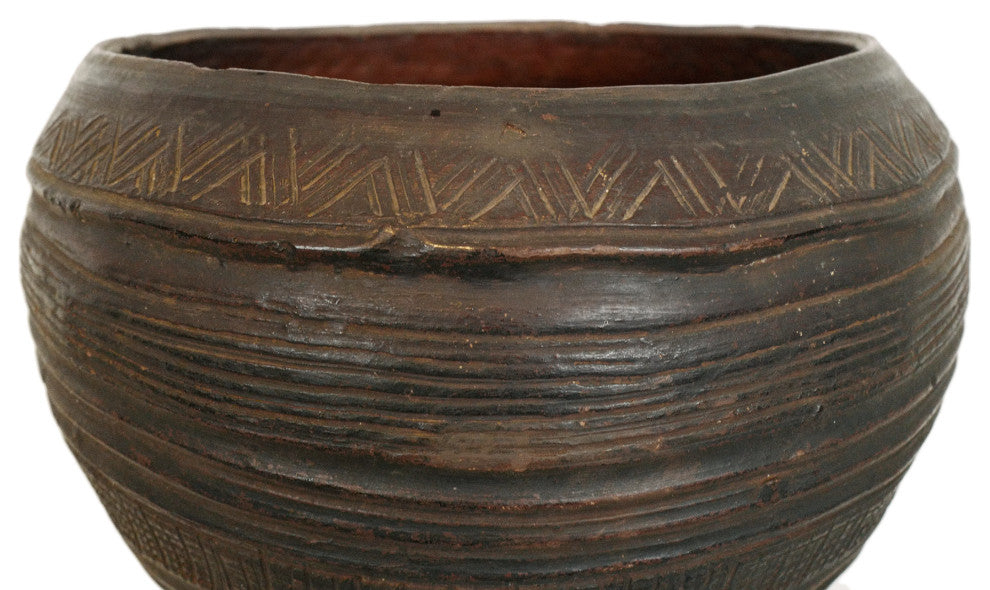 Consigned Bida Water Vessel on Stand 12