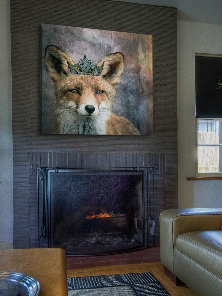 Marmont Hill, "Queen Fox" by Morgan Jones Painting on Wrapped Canvas, 24x24