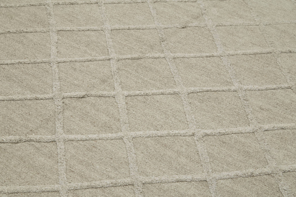 Rug N Carpet - Handmade Modern Design 8' 0'' x 10' 0'' Wool Flatweave Kilim Rug