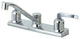 Kingston Brass 8" Centerset Kitchen Faucet, Polished Chrome