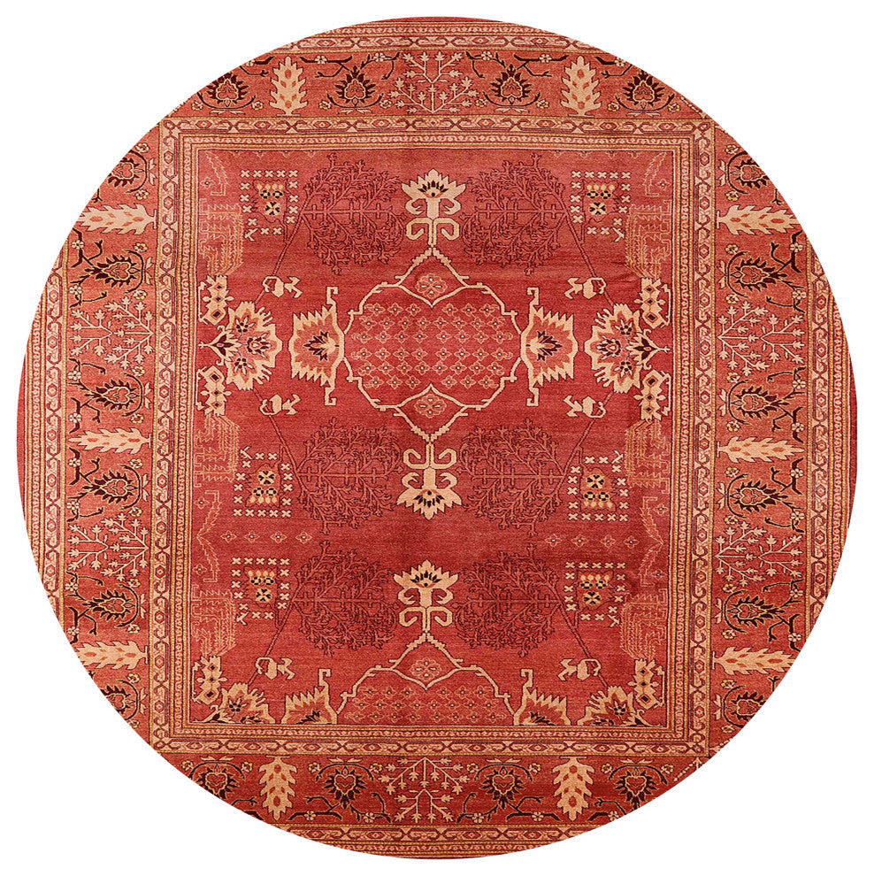 Ahgly Company Indoor Round Mid-Century Modern Area Rugs, 3' Round