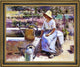 Theodore Robinson The Watering Pots Framed Premium Canvas Print, 20"x25"