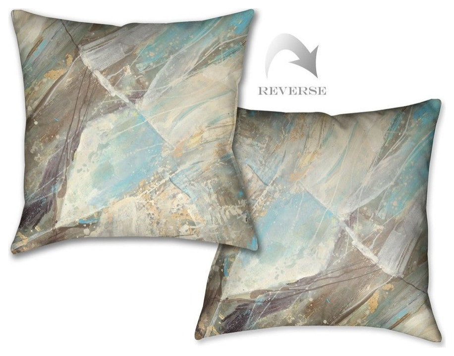 Laural Home Mineral Blue 18" X 18" Indoor Decorative Pillow