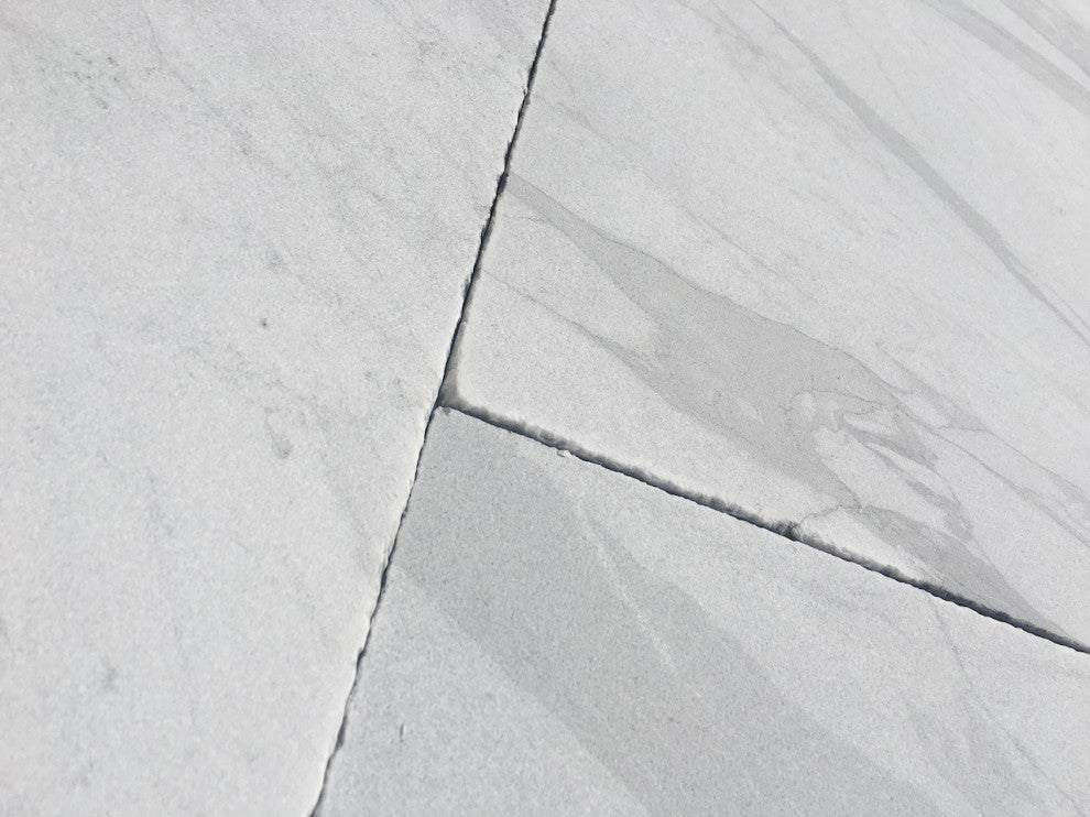 CroixWhite 12"x24" 3CM Marble Sandblasted Pool Coping 4"x4", Sample