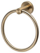 Sorrento Towel Ring, Satin Brass