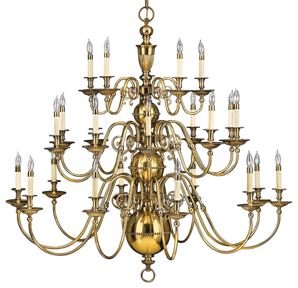 Hinkley Cambridge Double Extra Large Three Tier, Burnished Brass