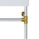 Redeem 24" Silver Stainless Steel Wall-Mount Bathroom Vanity, Silver White