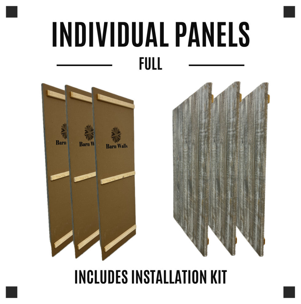 Solid Wood Headboard Modern Farmhouse with Smooth Natural Wood Grain for Any Bed, Graywash, Full