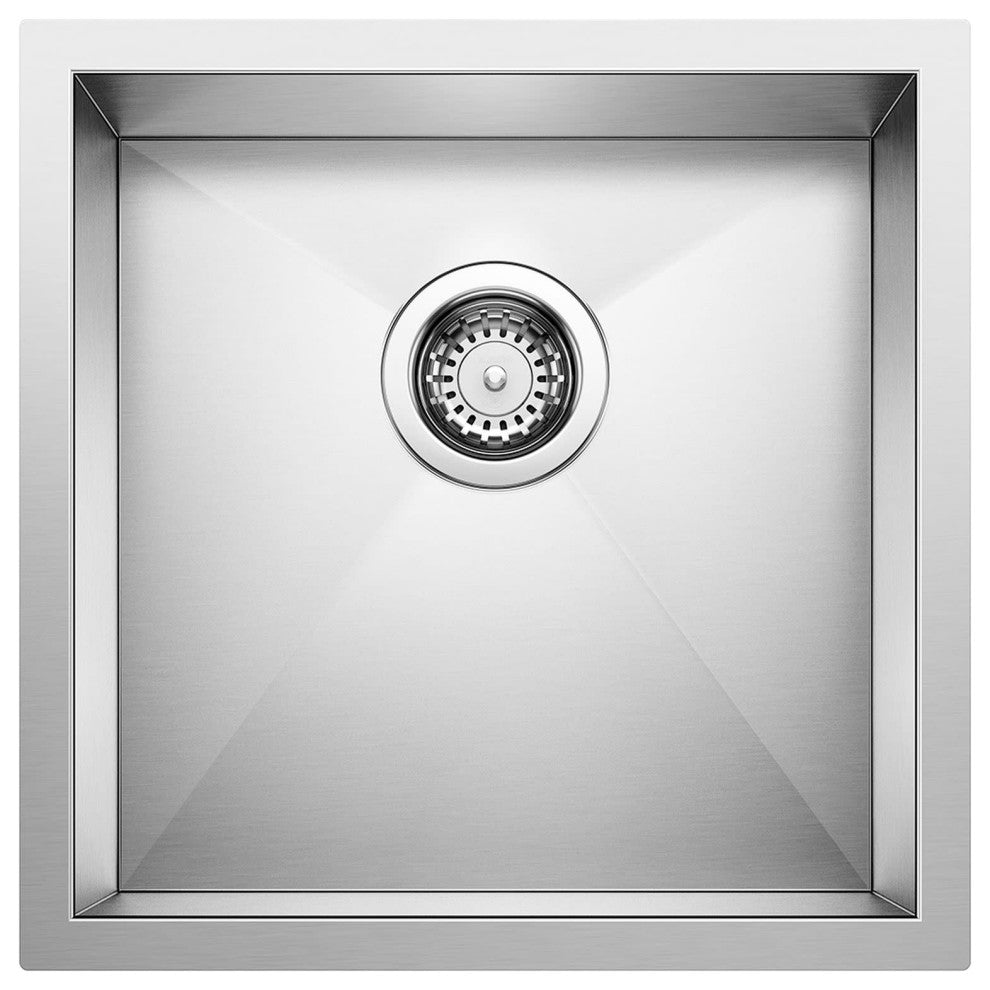 Blanco 515637 Precision Single Basin Stainless Steel Bar Sink 17" - Satin