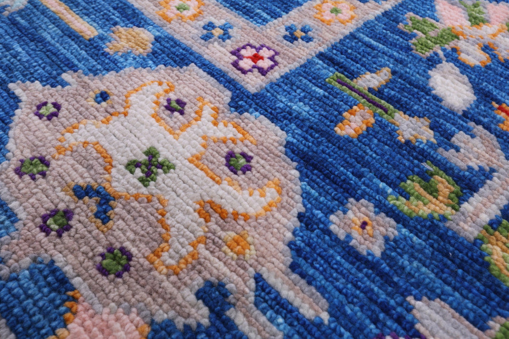Turkish Oushak Handmade Wool Rug 9' 4" X 12' 2" - Q14940