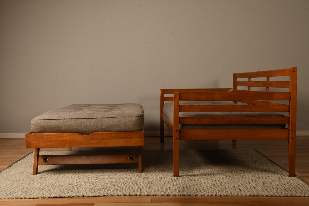 Boho Daybed With Pop Up and Linen Stone Mattresses, Barbados