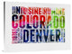 "Denver Watercolor Word Cloud" Fine Art Print