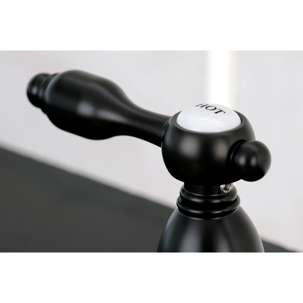 Kingston Brass Widespread Kitchen Faucet With Brass Sprayer, Oil Rubbed Bronze