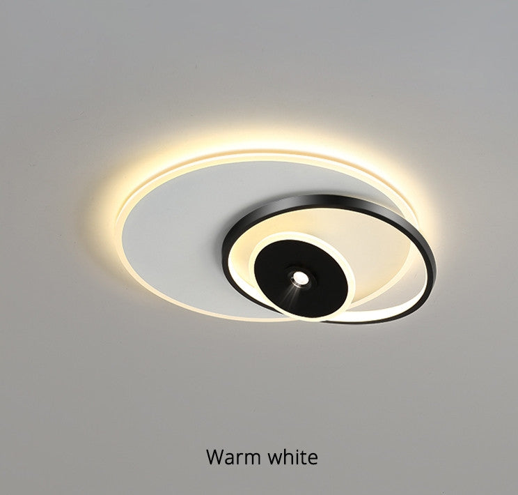 Spa | Dimmable LED Ceiling Lamp, Round Black, Brightness Dimmable