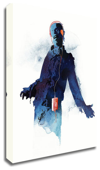"Walkman Dead" by Robert Farkas, Print on Canvas, 16"x21"