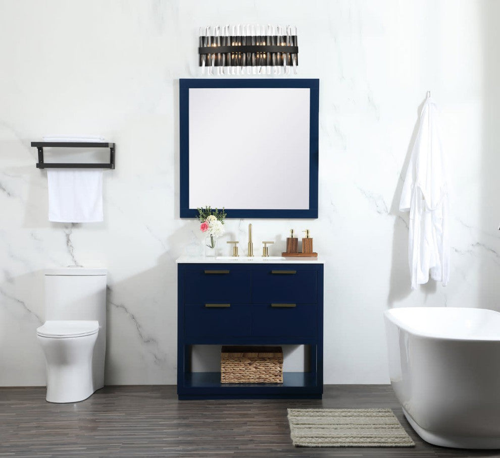 Elegant Lighting 6200W24 Serephina 8 Light 12" Tall Wall Sconce - Chrome