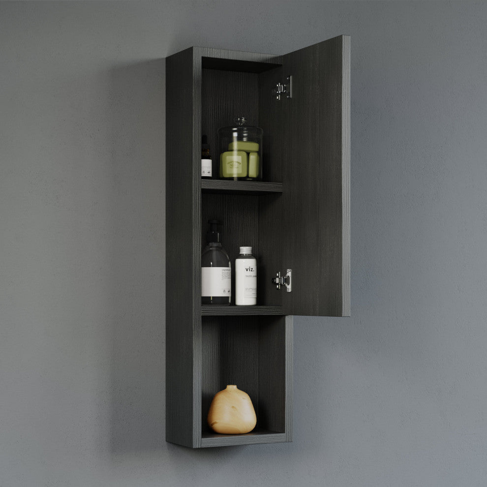 Oates 9" Side Cabinet, Black