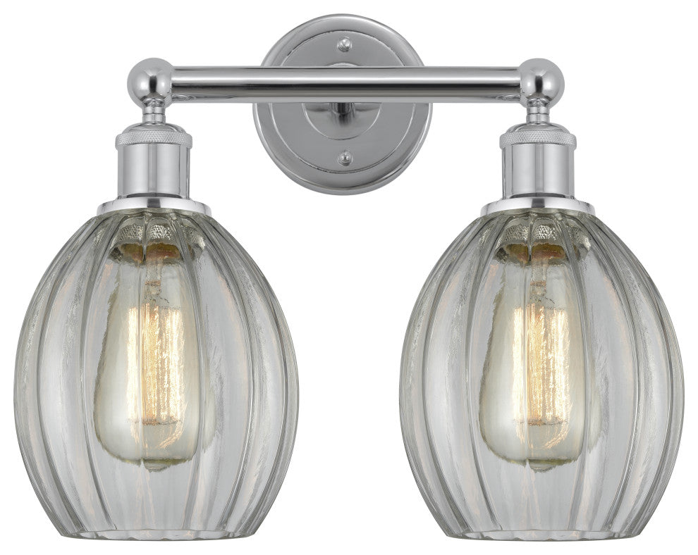 Innovations 616-2W-PC-G82 Eaton 2 Light Bath Vanity Light, Polished Chrome