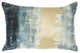 Glamorous Teal Lumbar Pillow With Metallic Gold Accents