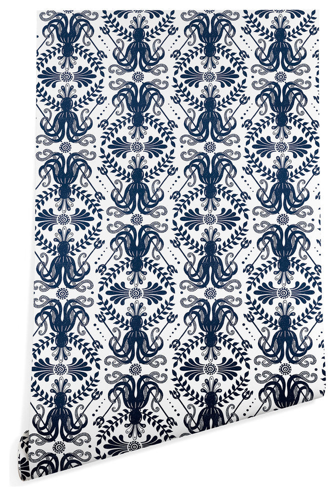 Deny Designs Heather Dutton Mythos Oceanic Wallpaper, Blue, 2'x4'
