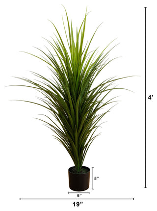 4ft. UV Resistant Artificial Grass Plant, Indoor/Outdoor