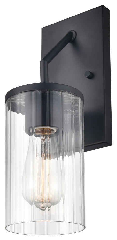 Beverlly 1 Light 4.7" Matte Black Sconce