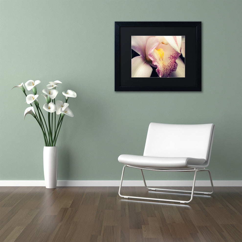 PIPA Fine Art 'Close-Up of Orchid' Matted Framed Art, 14x11