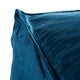 GDF Studio Cytheria Velvet Square Bean Bag Ottoman, Cobalt
