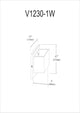 Coeur 1-Light Sconce, Frosted White