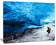 Glacier Ice Cave of Iceland, Landscape Canvas Art Print, 20"x12"