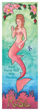 "Nouveau Mermaid Rose v2" Digital Paper Print by Elyse DeNeige, 14"x38"