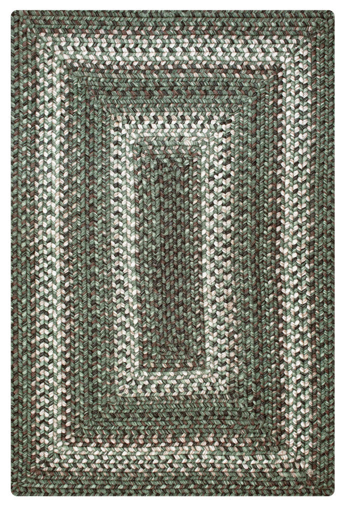 Homespice Decor - 4 x 6'' Rectangular Cedar Ridge Ultra Durable Braided Rug