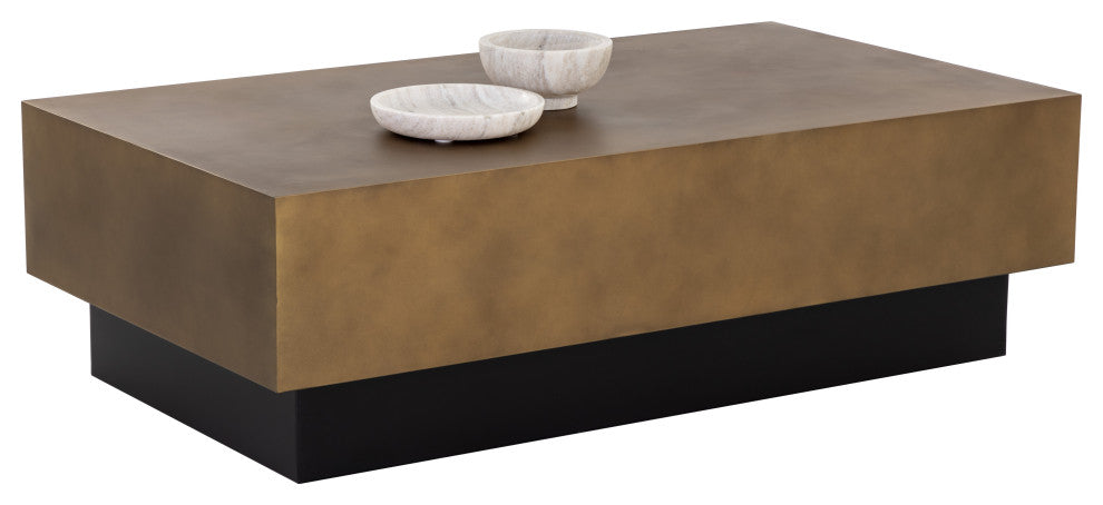 Blakely Coffee Table Antique Brass