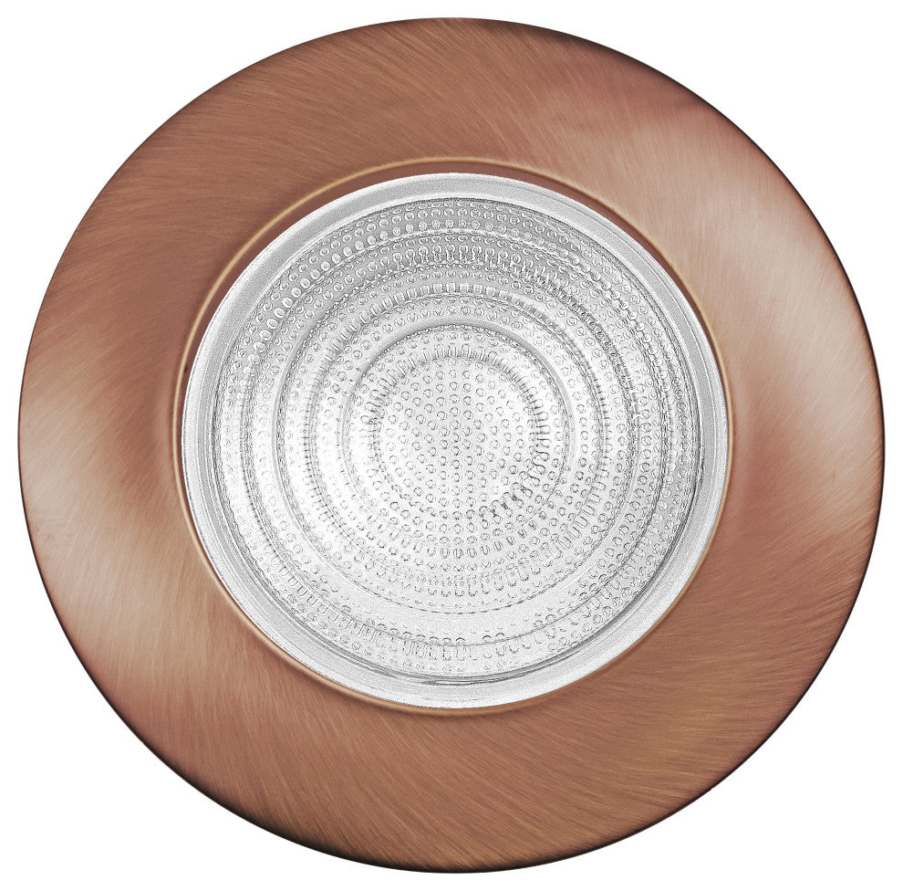 NICOR 6" Recessed Fresnel Shower Trim, Bronze