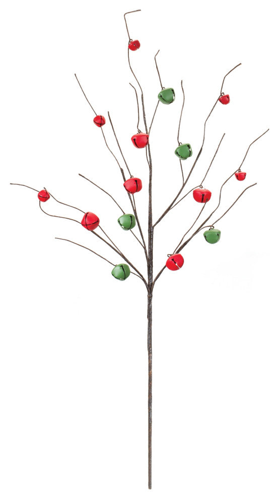 Sleigh Bell Twig Branch, Set of 6
