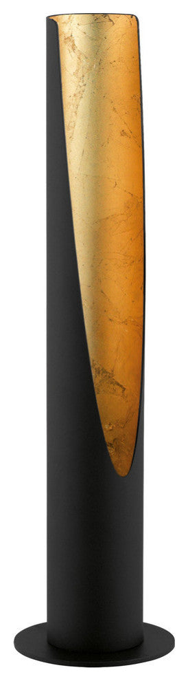 1-Light, 10W Table Lamp, Matte Black/Gold