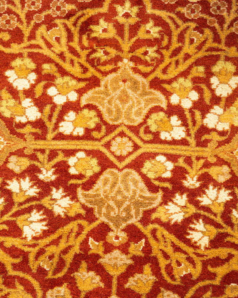 Mogul, One-of-a-Kind Hand-Knotted Area Rug Orange, 5'3"x8'0"