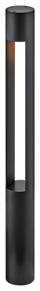 Hinkley Atlantis Round Large Bollard, Satin Black