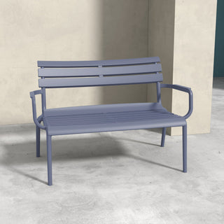 Paris Outdoor Bench Dark Gray