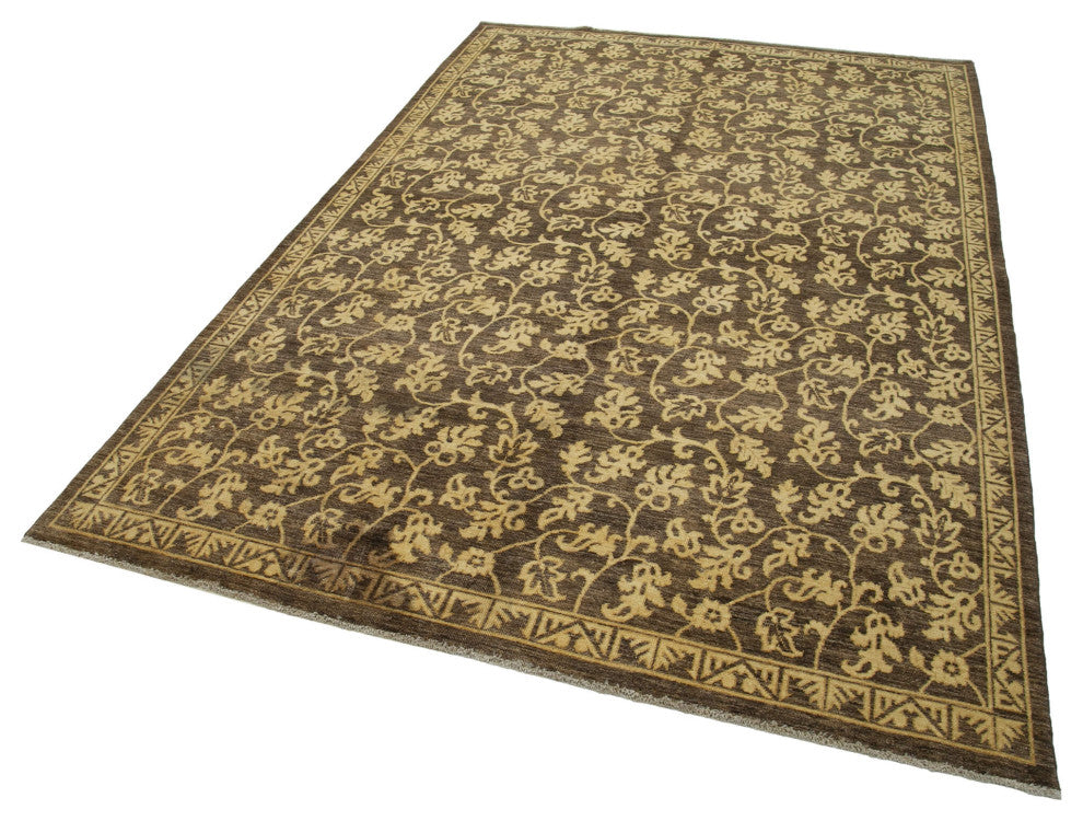 Rug N Carpet - Hand-Knotted Oriental 6' 0" x 9' 1" Unique Oushak Area Rug