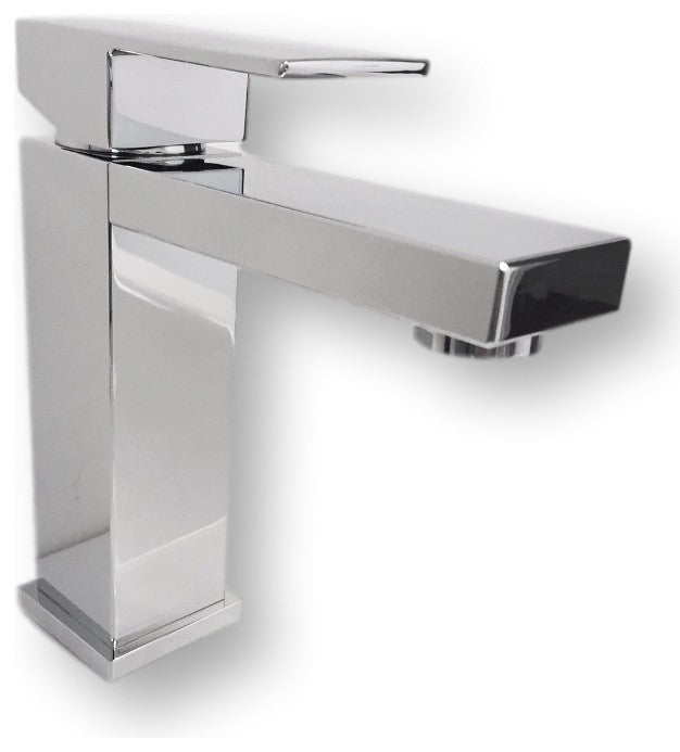 Aquamoon Ocean Modern Bathroom Vanity Set, Maple, 23 3/8", Milan Chrome Faucet