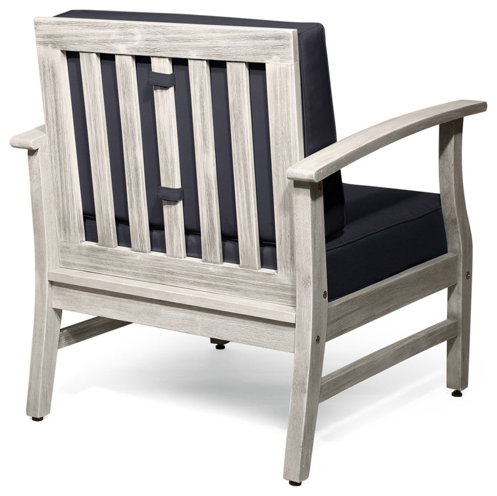 Abena Outdoor Acacia Wood Club Chair