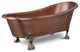 Heisenberg 5'6" Copper Freestanding Clawfoot Bathtub With No Overflow