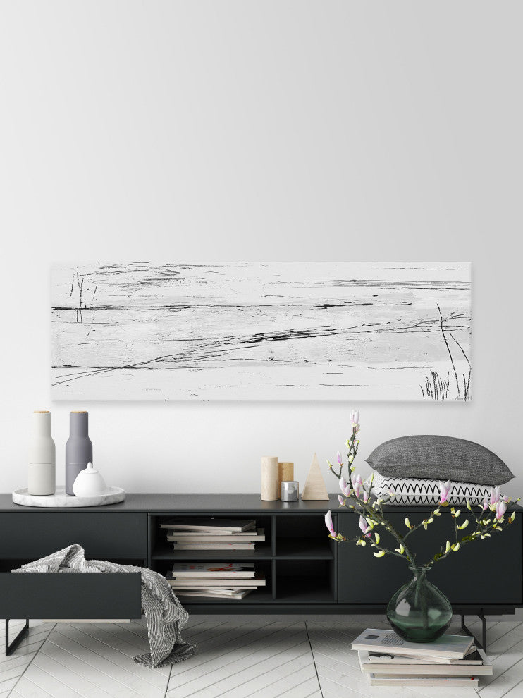 "Tranquil Countryside" Painting Print on Wrapped Canvas, 30x10