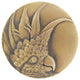 Cockatoo Knob Antique Brass Large, Left Side, Left