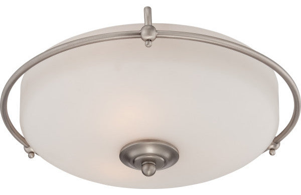 Griffin 3-Light Flush Mount, Antique Nickel