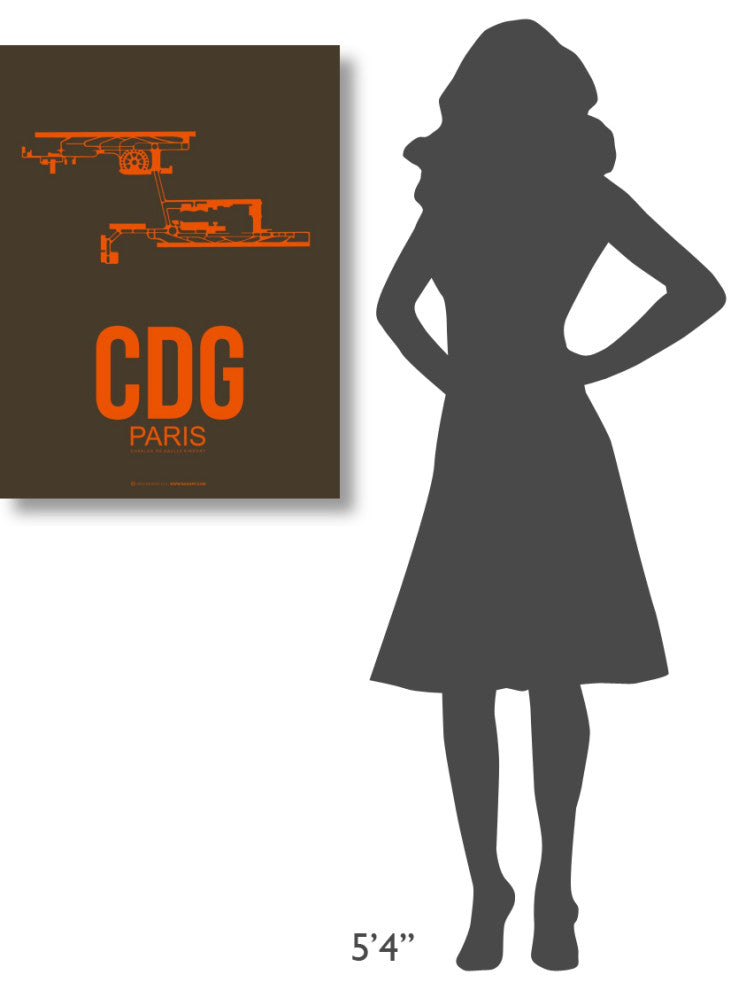 "CDG Paris Poster 3" Fine Art Print