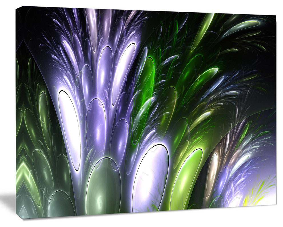 Mysterious Psychedelic Flower, Oversized Abstract Canvas Art Print, 60x40